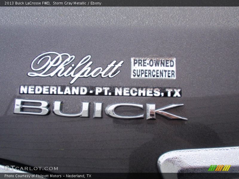 Storm Gray Metallic / Ebony 2013 Buick LaCrosse FWD