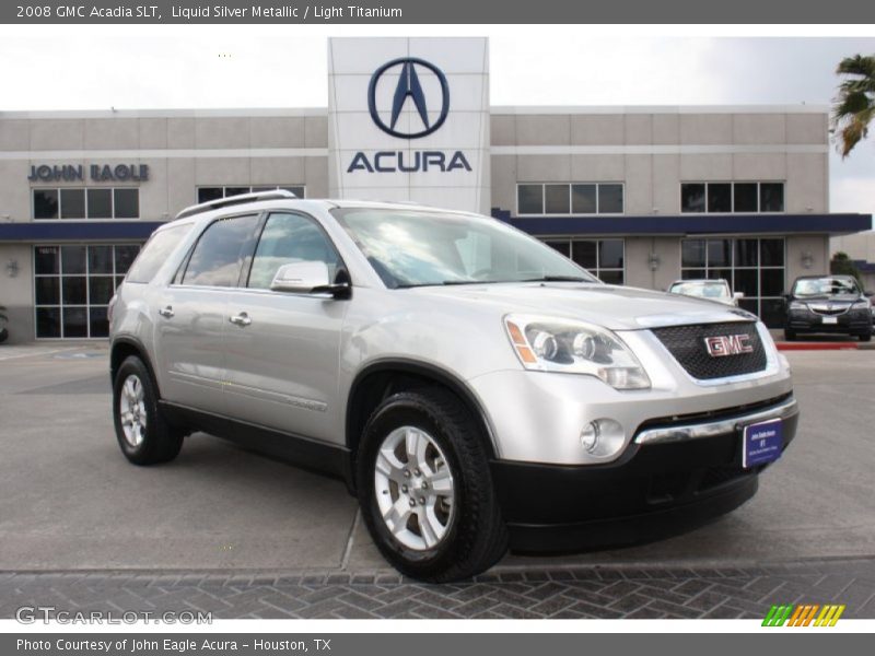 Liquid Silver Metallic / Light Titanium 2008 GMC Acadia SLT