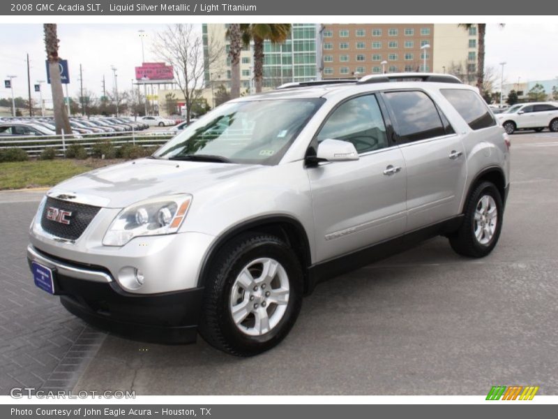 Liquid Silver Metallic / Light Titanium 2008 GMC Acadia SLT