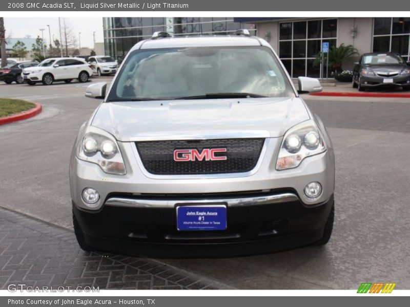 Liquid Silver Metallic / Light Titanium 2008 GMC Acadia SLT