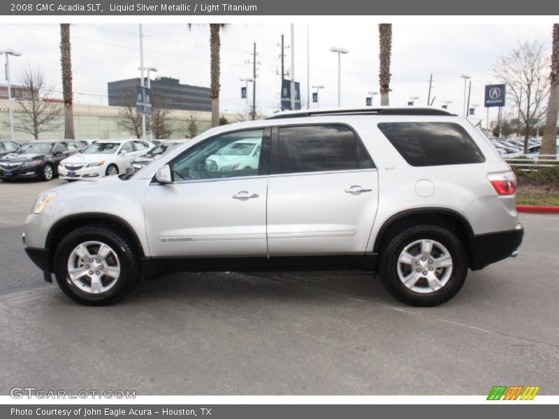Liquid Silver Metallic / Light Titanium 2008 GMC Acadia SLT