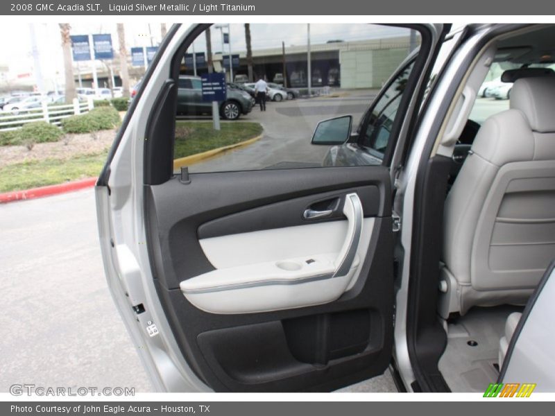Liquid Silver Metallic / Light Titanium 2008 GMC Acadia SLT