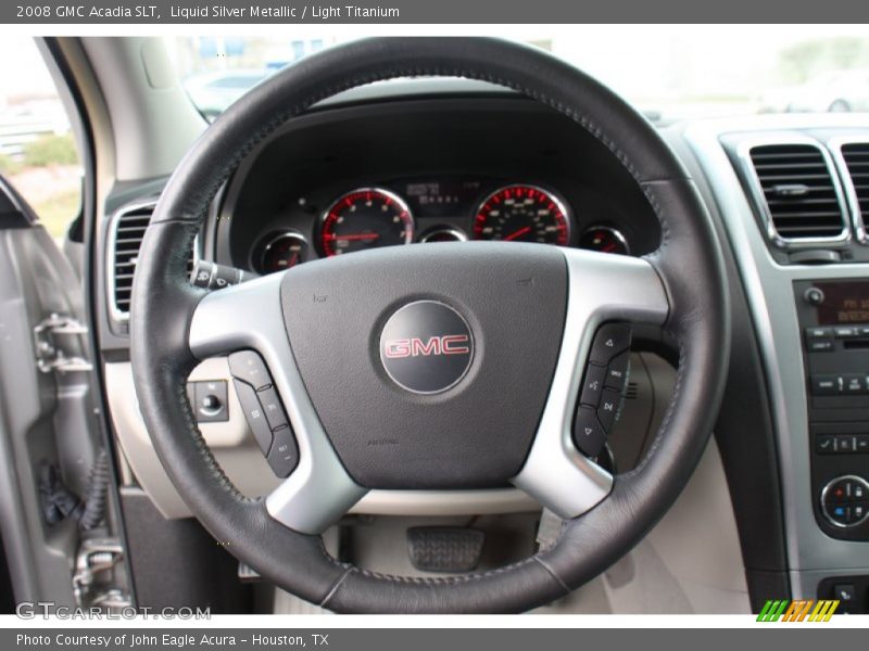 Liquid Silver Metallic / Light Titanium 2008 GMC Acadia SLT