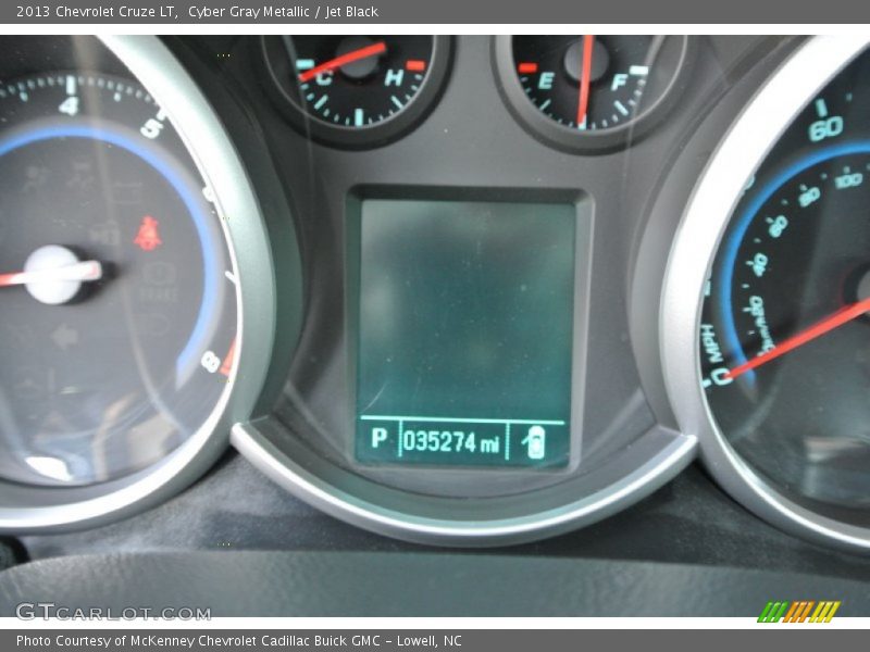 Cyber Gray Metallic / Jet Black 2013 Chevrolet Cruze LT