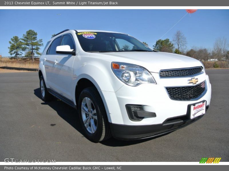 Summit White / Light Titanium/Jet Black 2013 Chevrolet Equinox LT