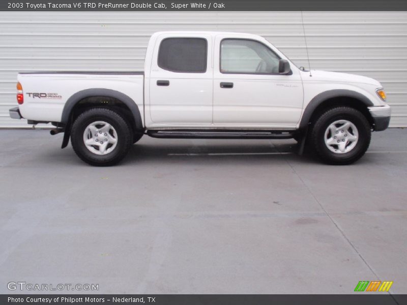 Super White / Oak 2003 Toyota Tacoma V6 TRD PreRunner Double Cab