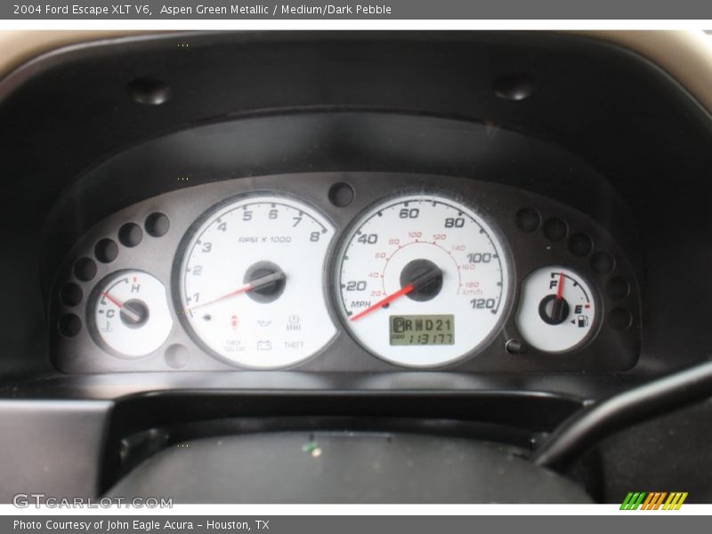 Aspen Green Metallic / Medium/Dark Pebble 2004 Ford Escape XLT V6