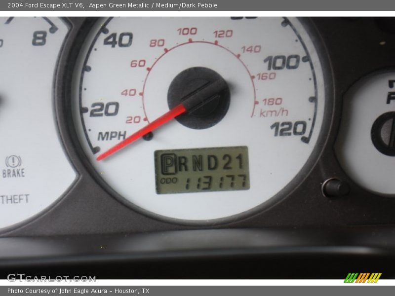 Aspen Green Metallic / Medium/Dark Pebble 2004 Ford Escape XLT V6