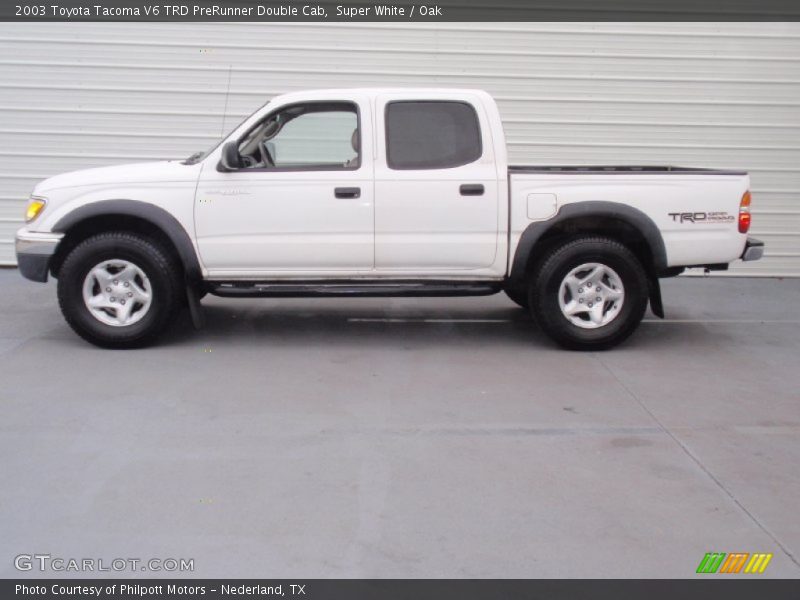 Super White / Oak 2003 Toyota Tacoma V6 TRD PreRunner Double Cab