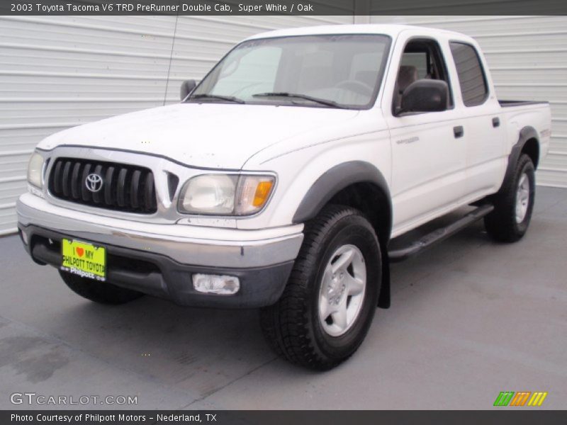 Super White / Oak 2003 Toyota Tacoma V6 TRD PreRunner Double Cab