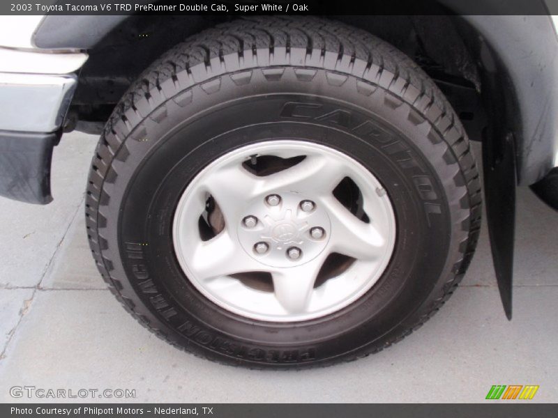 Super White / Oak 2003 Toyota Tacoma V6 TRD PreRunner Double Cab