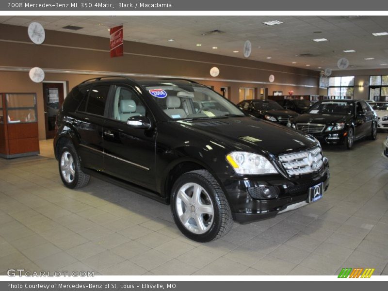 Black / Macadamia 2008 Mercedes-Benz ML 350 4Matic