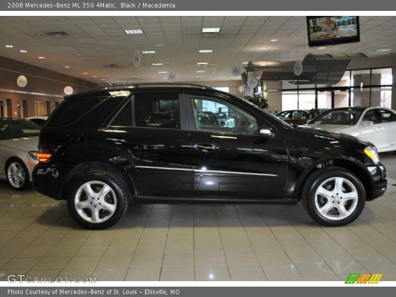 Black / Macadamia 2008 Mercedes-Benz ML 350 4Matic