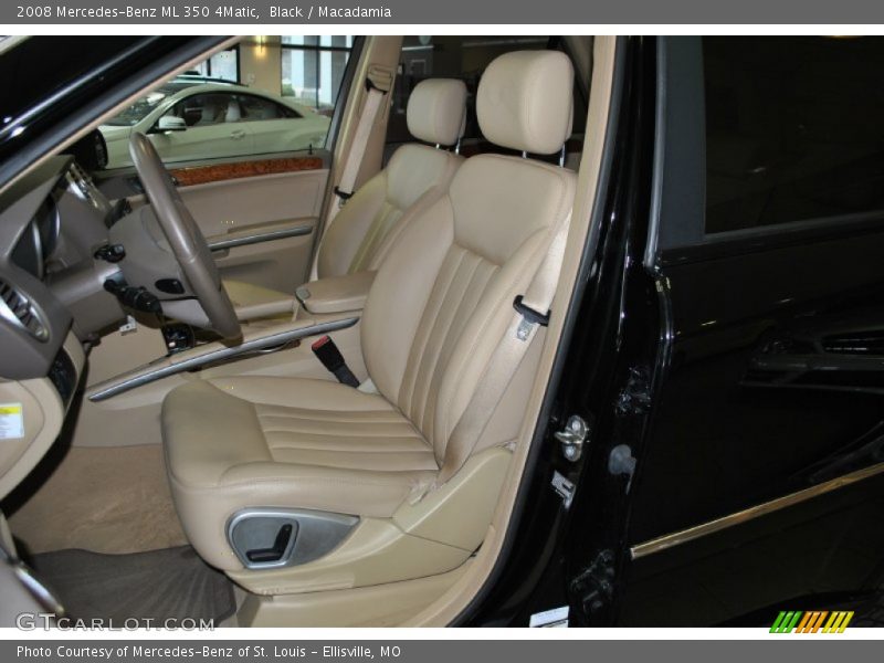 Black / Macadamia 2008 Mercedes-Benz ML 350 4Matic