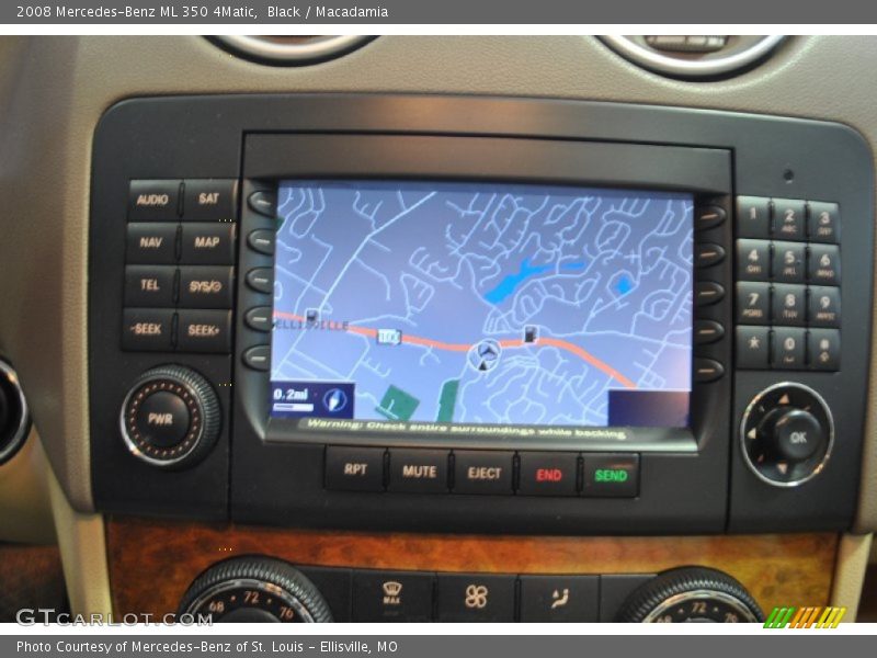 Black / Macadamia 2008 Mercedes-Benz ML 350 4Matic