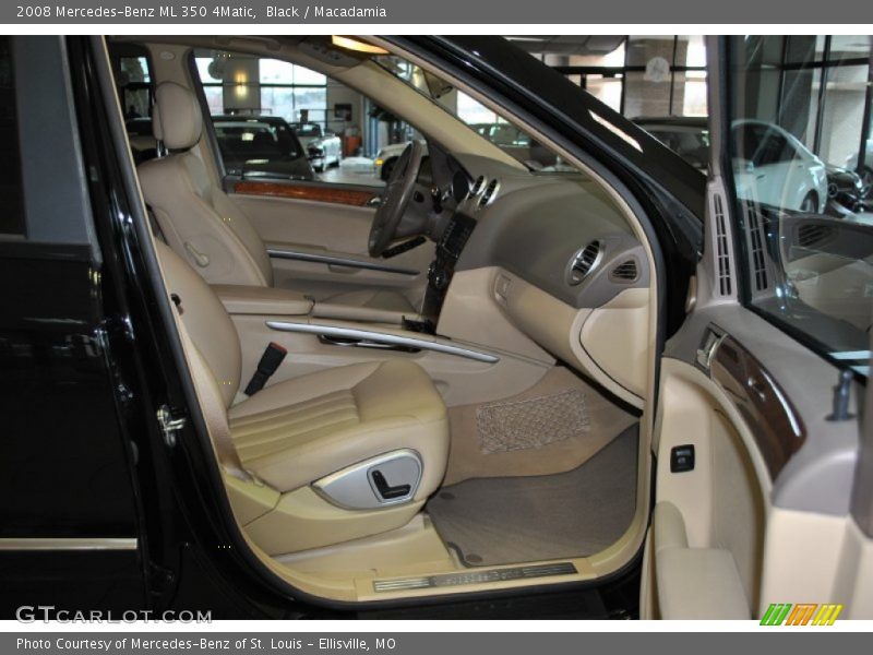 Black / Macadamia 2008 Mercedes-Benz ML 350 4Matic