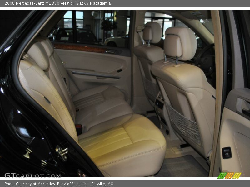 Black / Macadamia 2008 Mercedes-Benz ML 350 4Matic