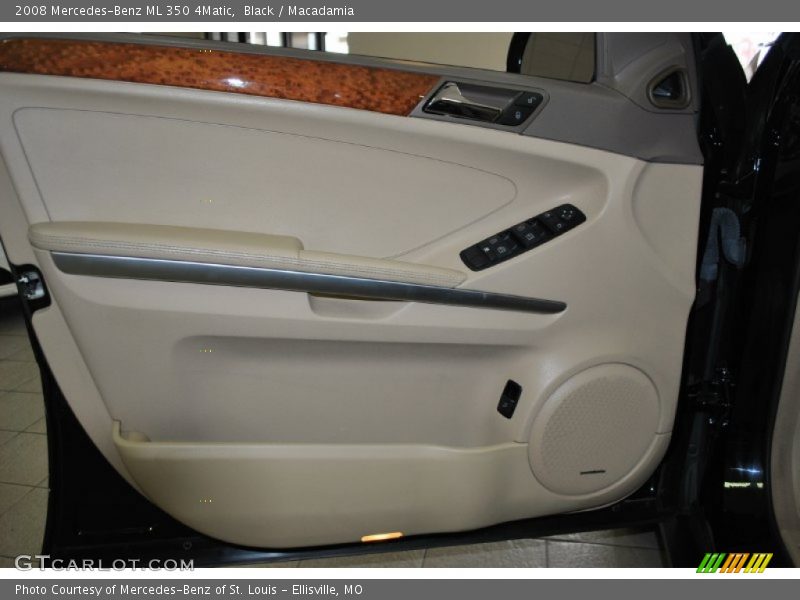Black / Macadamia 2008 Mercedes-Benz ML 350 4Matic