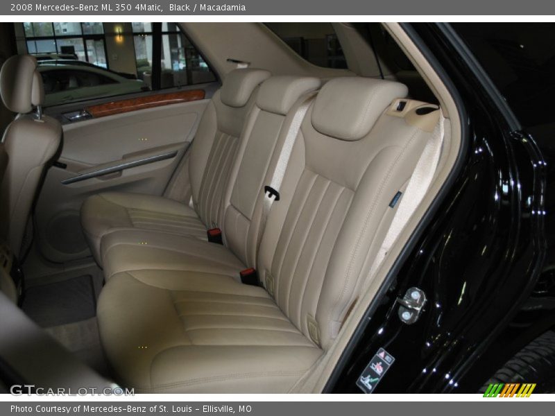 Black / Macadamia 2008 Mercedes-Benz ML 350 4Matic