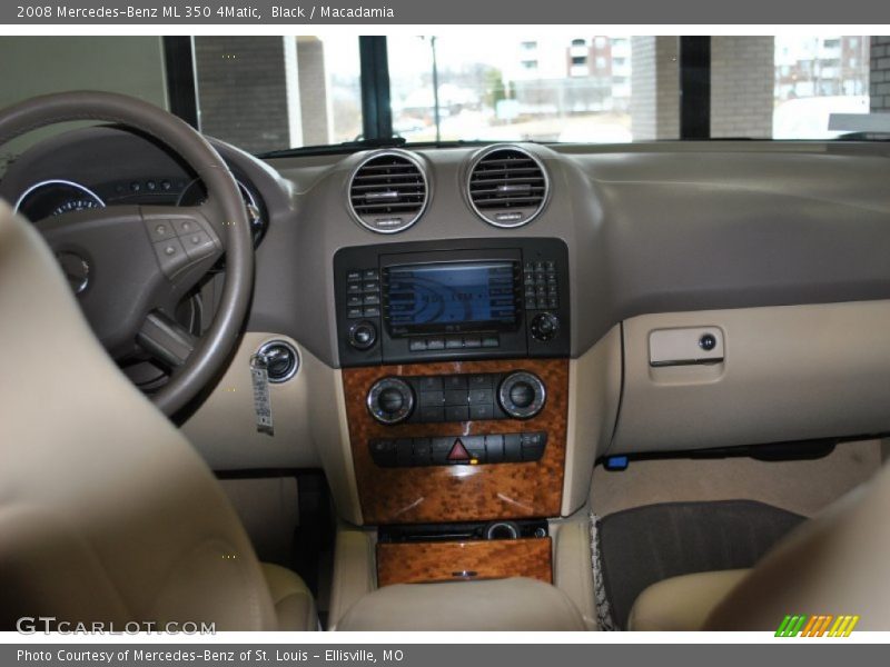 Black / Macadamia 2008 Mercedes-Benz ML 350 4Matic