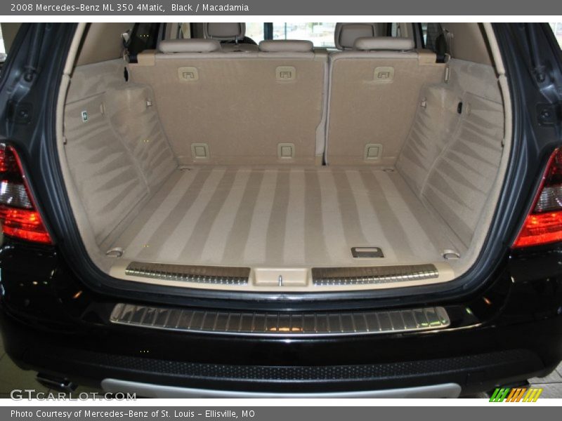 Black / Macadamia 2008 Mercedes-Benz ML 350 4Matic