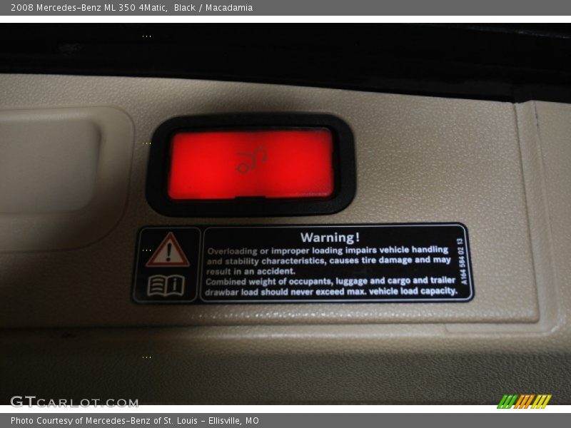 Black / Macadamia 2008 Mercedes-Benz ML 350 4Matic