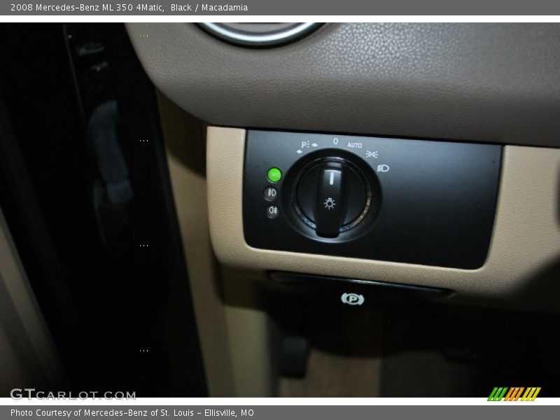 Black / Macadamia 2008 Mercedes-Benz ML 350 4Matic