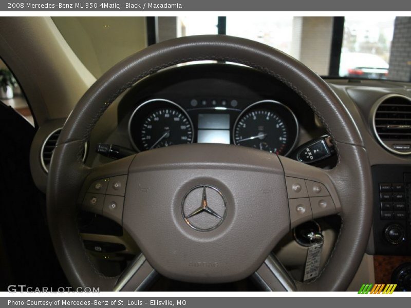 Black / Macadamia 2008 Mercedes-Benz ML 350 4Matic