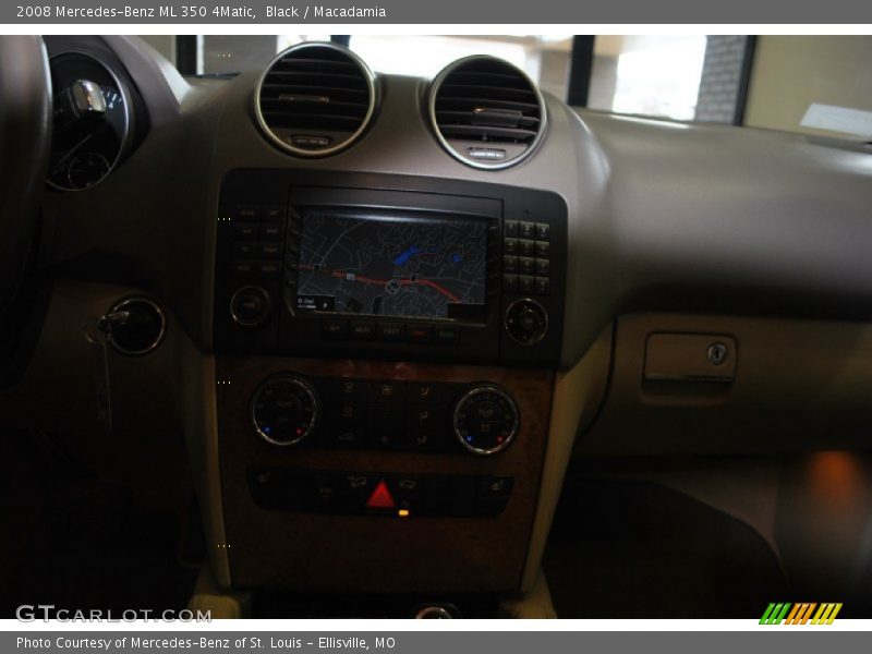 Black / Macadamia 2008 Mercedes-Benz ML 350 4Matic