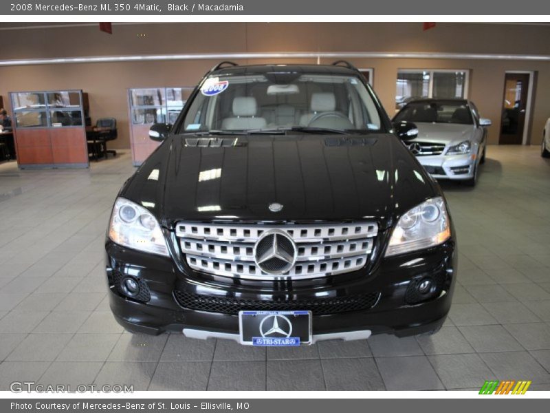 Black / Macadamia 2008 Mercedes-Benz ML 350 4Matic