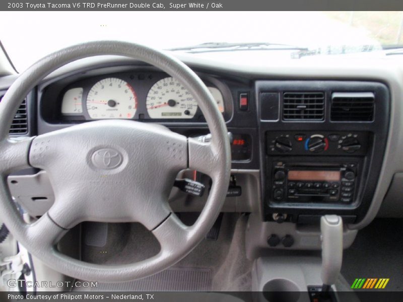Super White / Oak 2003 Toyota Tacoma V6 TRD PreRunner Double Cab