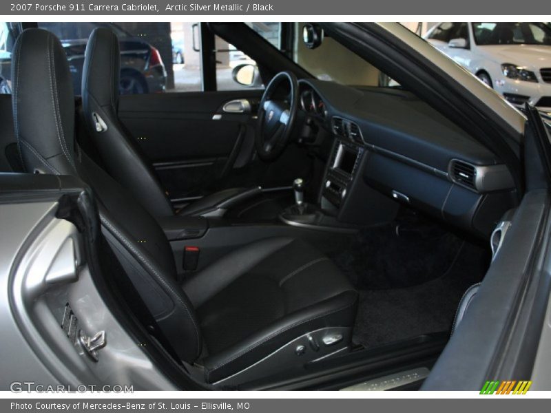 Arctic Silver Metallic / Black 2007 Porsche 911 Carrera Cabriolet