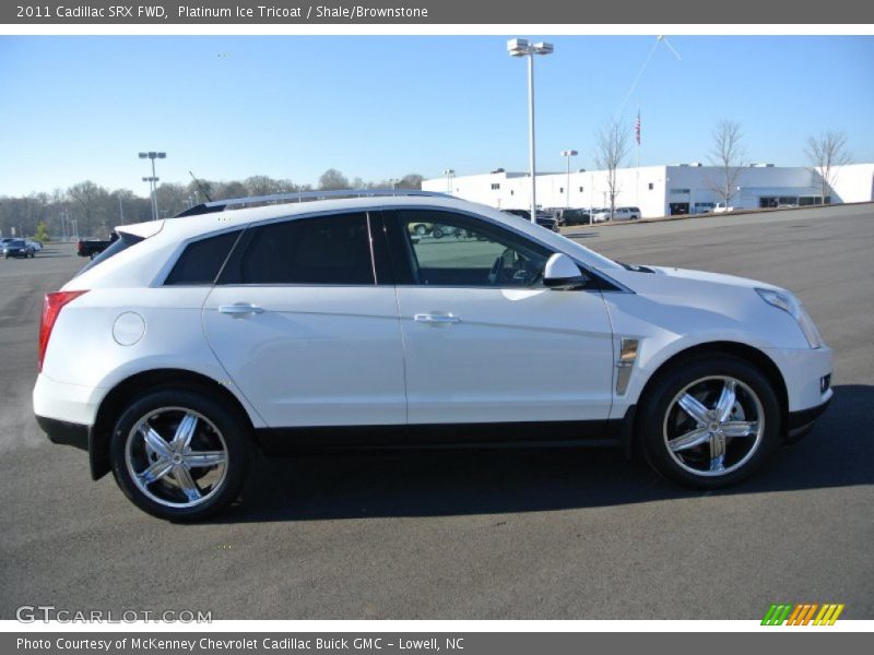 Platinum Ice Tricoat / Shale/Brownstone 2011 Cadillac SRX FWD