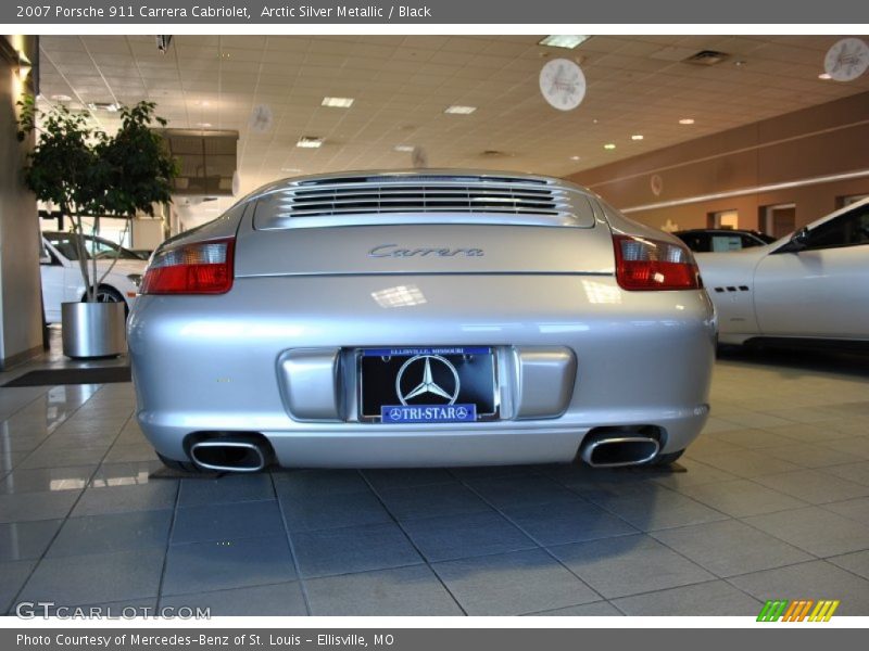 Arctic Silver Metallic / Black 2007 Porsche 911 Carrera Cabriolet