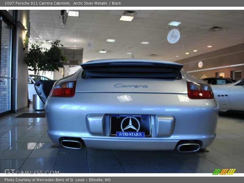 Arctic Silver Metallic / Black 2007 Porsche 911 Carrera Cabriolet