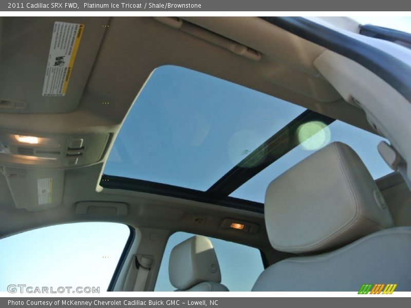 Platinum Ice Tricoat / Shale/Brownstone 2011 Cadillac SRX FWD