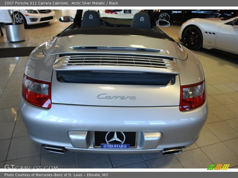 Arctic Silver Metallic / Black 2007 Porsche 911 Carrera Cabriolet