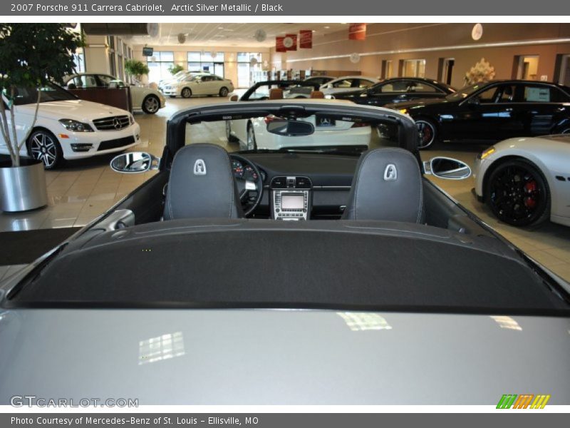 Arctic Silver Metallic / Black 2007 Porsche 911 Carrera Cabriolet