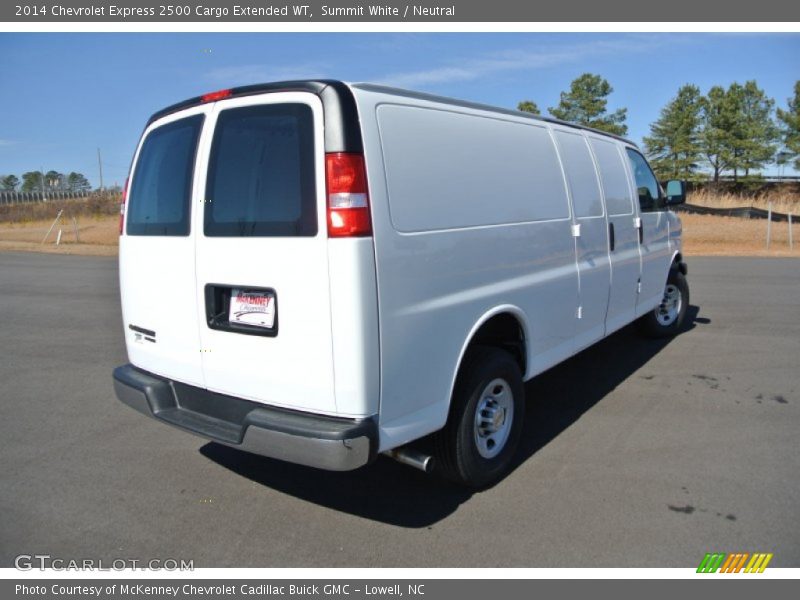 Summit White / Neutral 2014 Chevrolet Express 2500 Cargo Extended WT