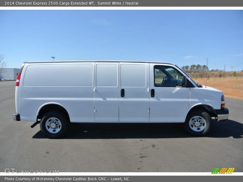 Summit White / Neutral 2014 Chevrolet Express 2500 Cargo Extended WT