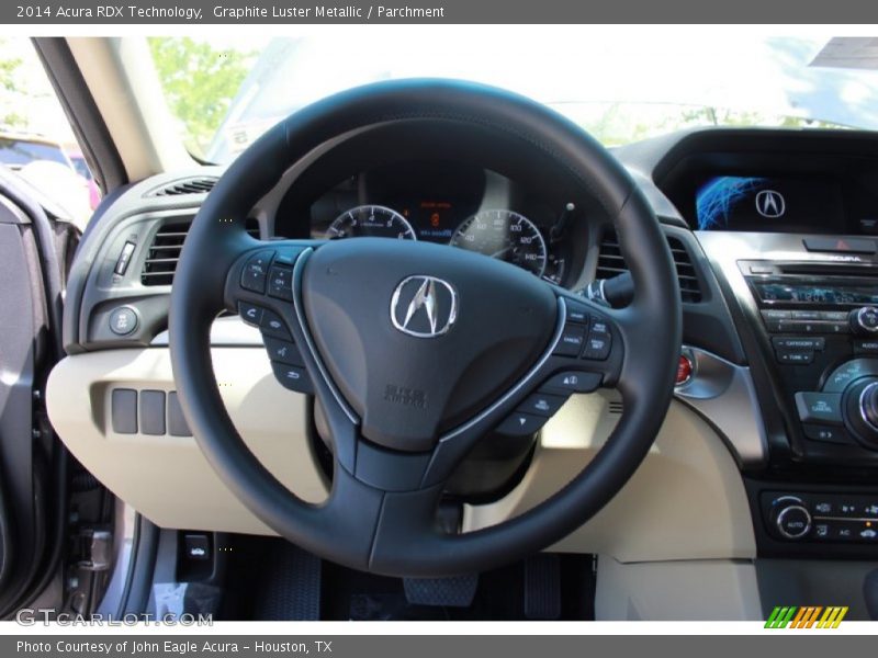 Graphite Luster Metallic / Parchment 2014 Acura RDX Technology