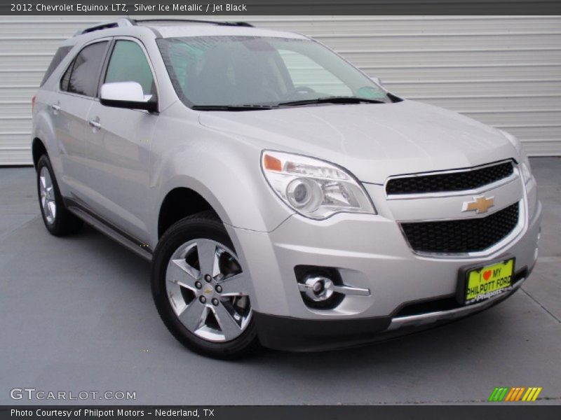 Silver Ice Metallic / Jet Black 2012 Chevrolet Equinox LTZ