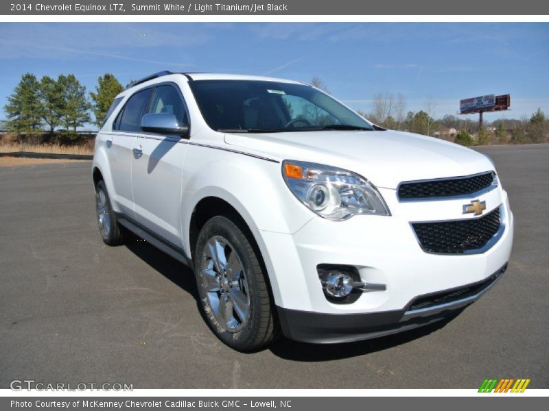 Summit White / Light Titanium/Jet Black 2014 Chevrolet Equinox LTZ