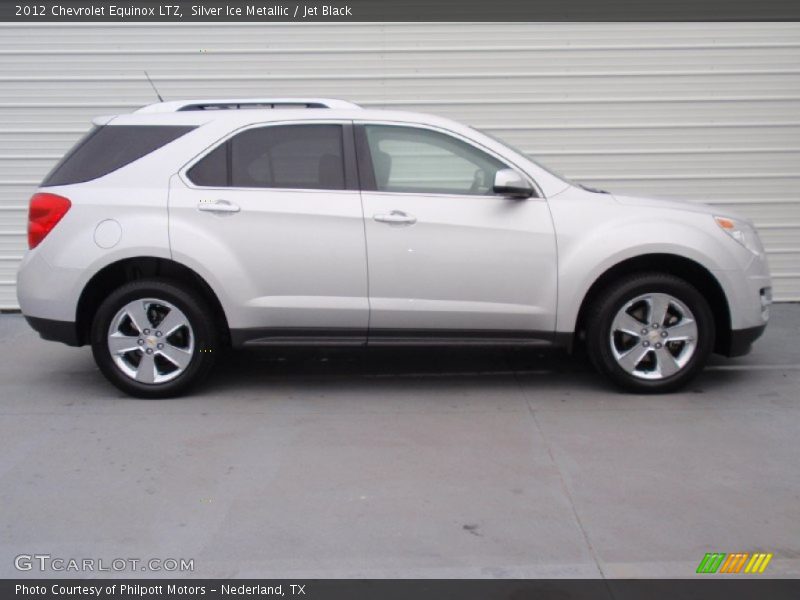 Silver Ice Metallic / Jet Black 2012 Chevrolet Equinox LTZ
