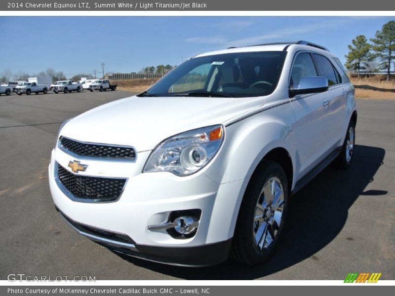 Summit White / Light Titanium/Jet Black 2014 Chevrolet Equinox LTZ