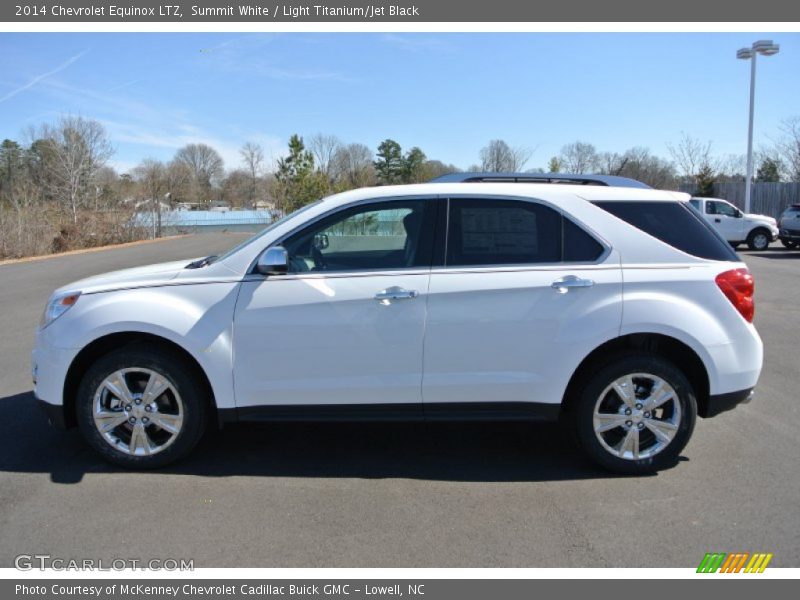 Summit White / Light Titanium/Jet Black 2014 Chevrolet Equinox LTZ