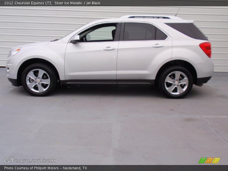 Silver Ice Metallic / Jet Black 2012 Chevrolet Equinox LTZ