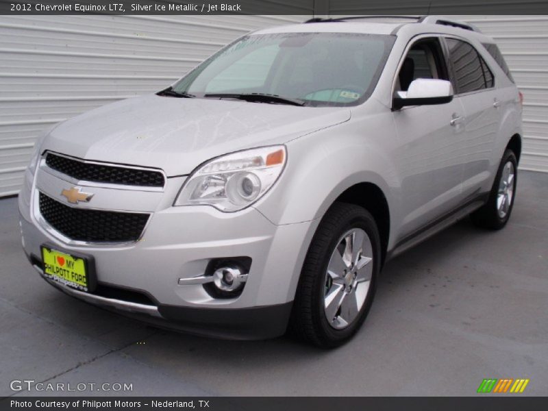 Silver Ice Metallic / Jet Black 2012 Chevrolet Equinox LTZ