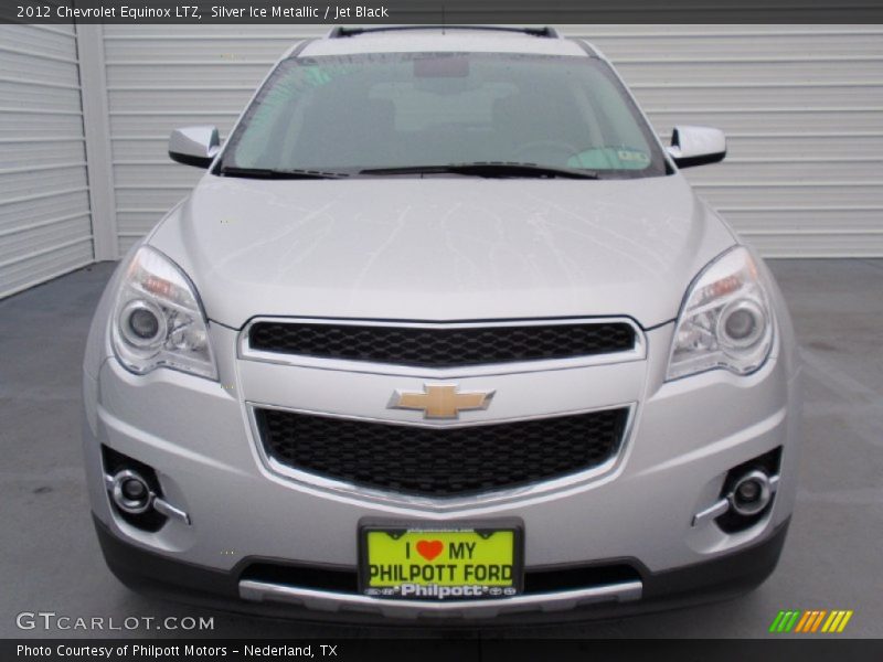 Silver Ice Metallic / Jet Black 2012 Chevrolet Equinox LTZ