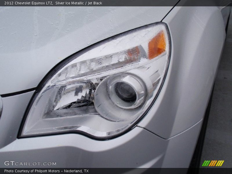 Silver Ice Metallic / Jet Black 2012 Chevrolet Equinox LTZ